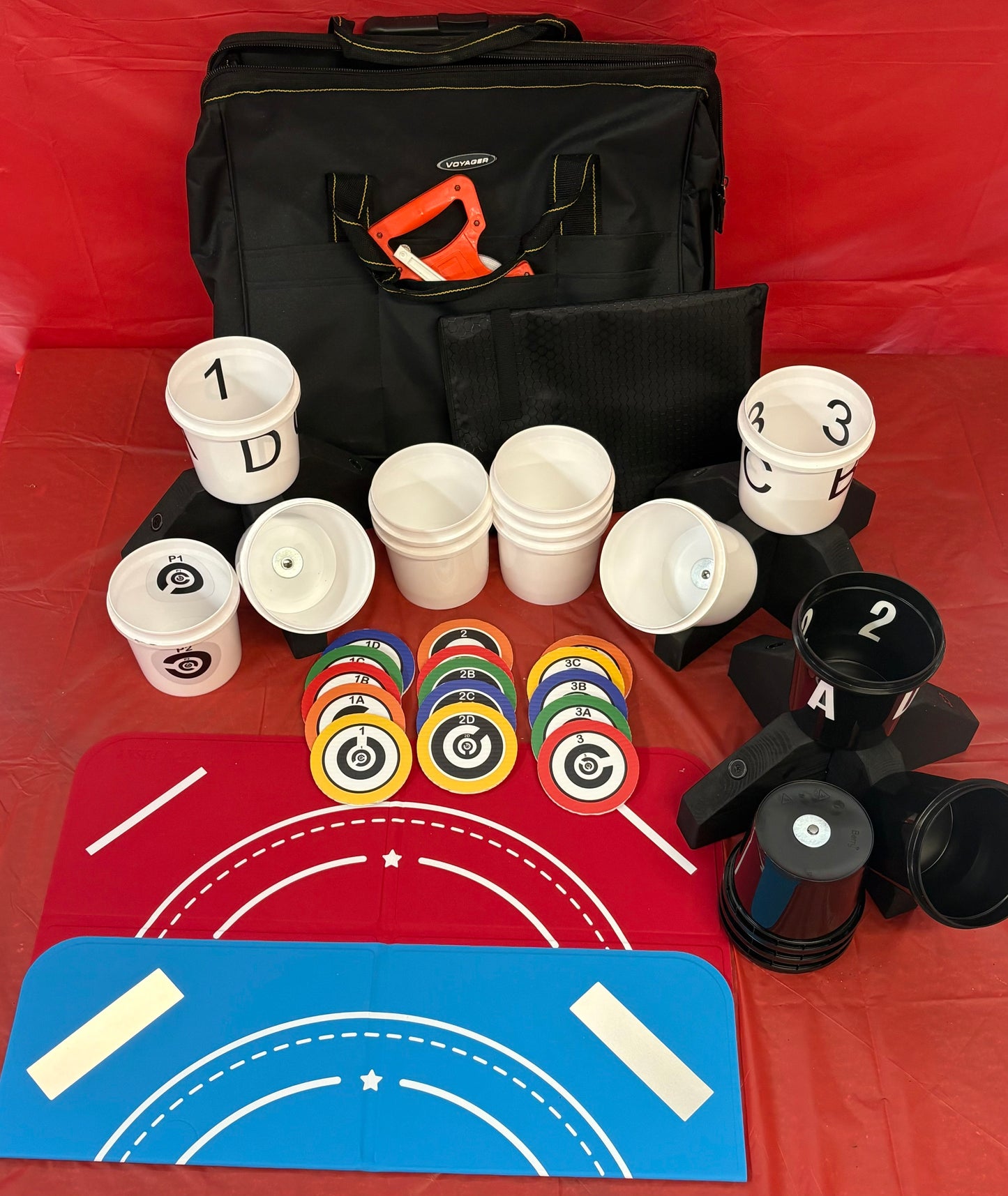 NIST Practice/Test Lane Package Using Quart Buckets